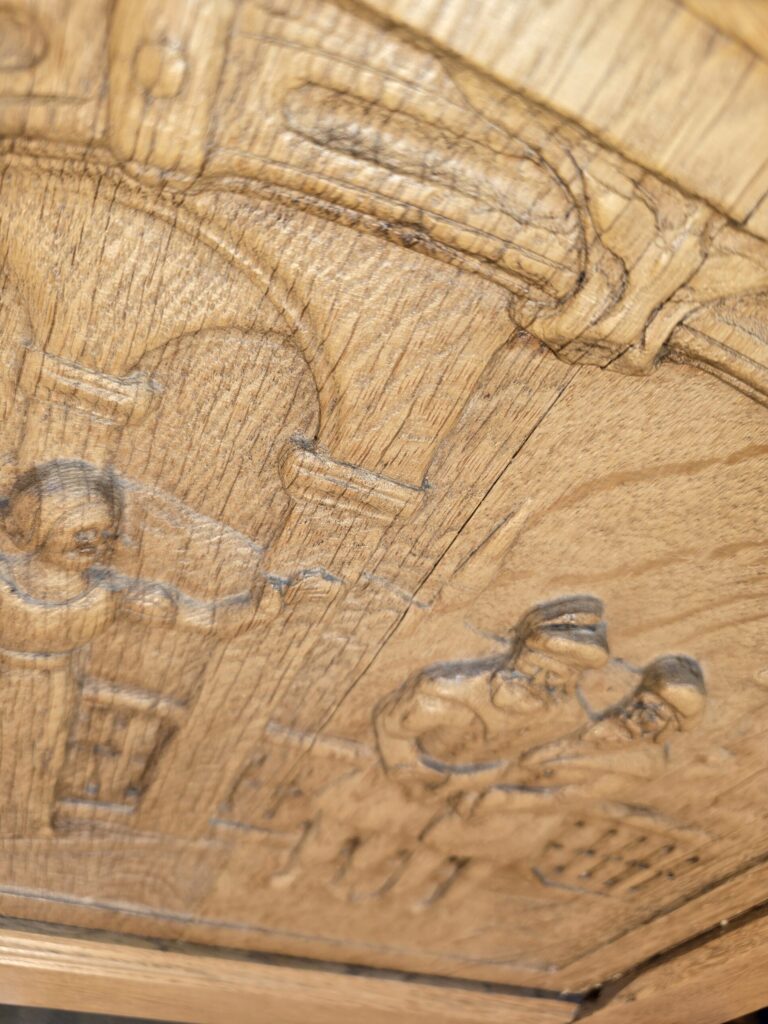 Geleimt und fertig für das Wachs-Finish