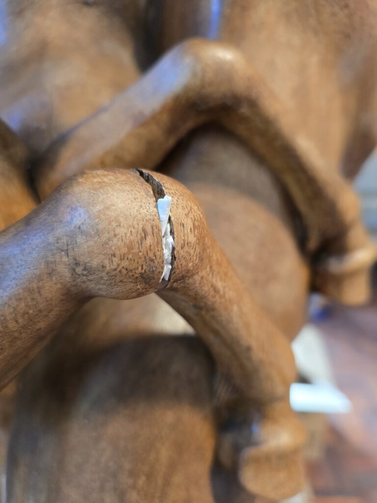 Locker den Rand ausstopfen